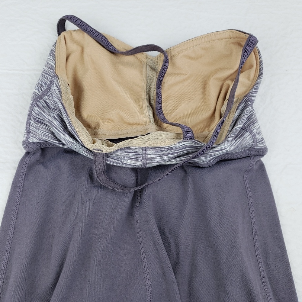 Lululemon 4 Pure Focus Bra Tank Gray Space Dye $64 - Picture 6 of 8
